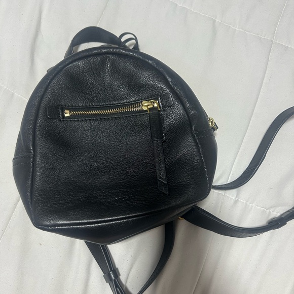 fossil backpack mini Women's Blaire LiteHide Leather Purse Handbag, Black (Model: ZB1987001) : Clothing, Shoes & Jewelry 1 back slide pocket Blaire Leather Mini Backpack